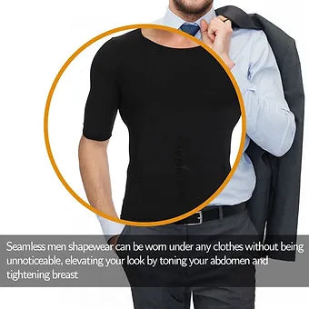 Men'S Body Shaper Slimming T-Shirt - Image 10