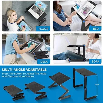 Adjustable Laptop Stand With Mouse Pad - Image 5