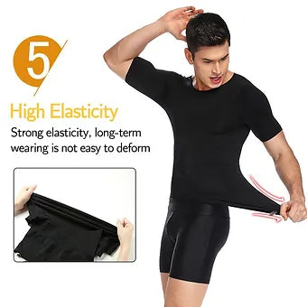 Men'S Body Shaper Slimming T-Shirt - Image 9