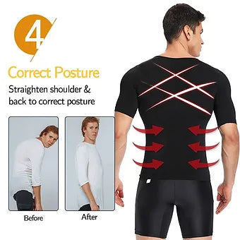Men'S Body Shaper Slimming T-Shirt - Image 8