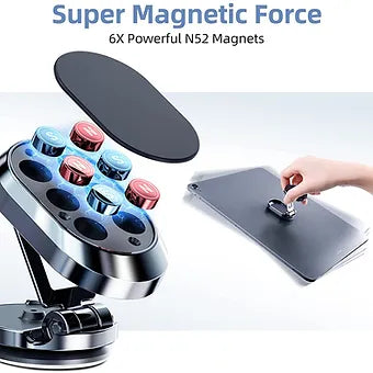 Foldable Magnetic Car Phone Holder - Image 8