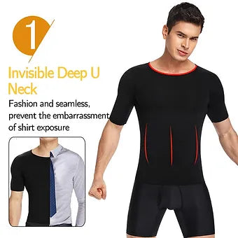 Men'S Body Shaper Slimming T-Shirt - Image 5