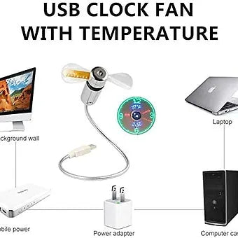 Usb Led Fan Clock - Image 5