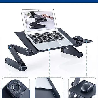 Adjustable Laptop Stand With Mouse Pad - Image 4