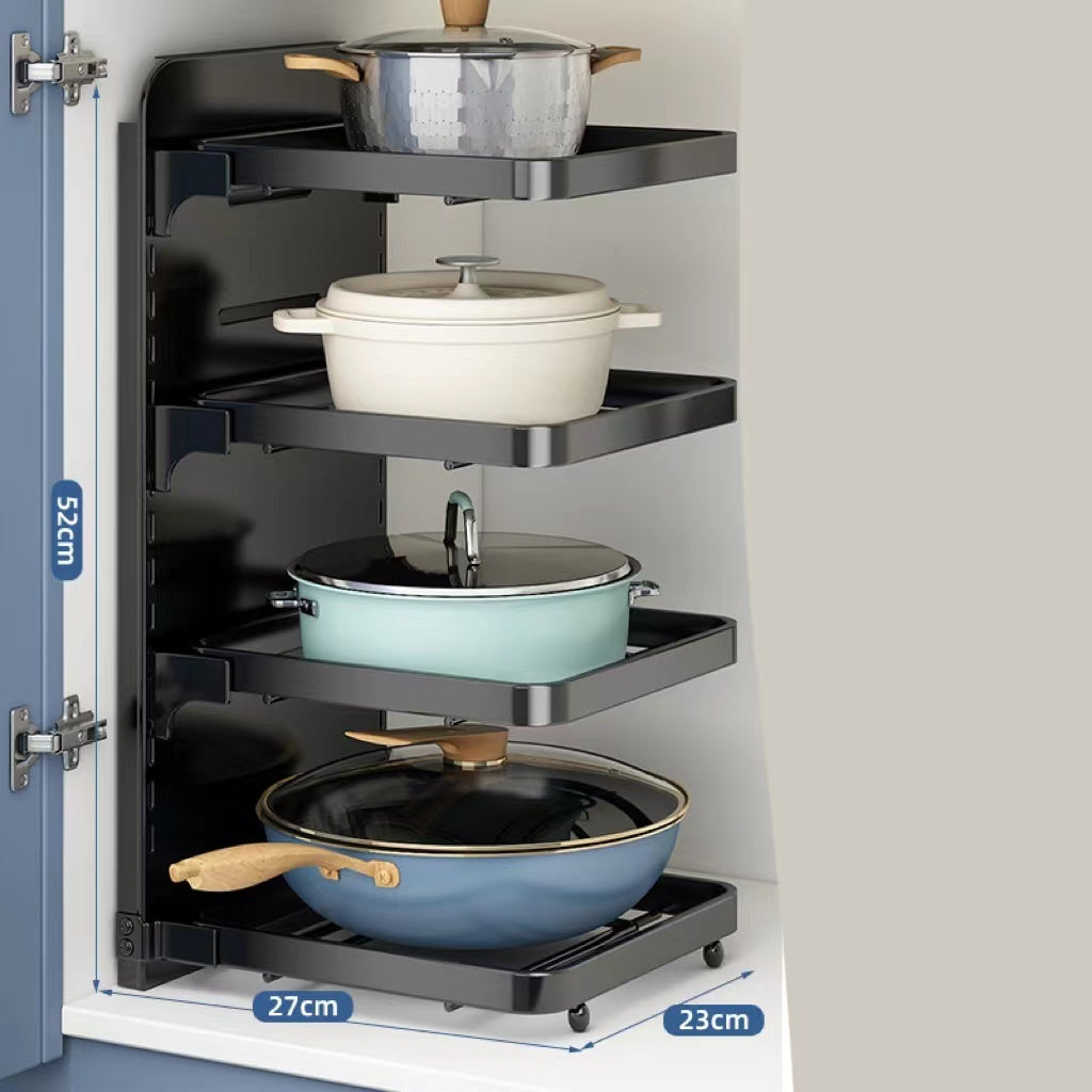 Multi-Layer Under Sink Kitchen Pot Rack - Image 4