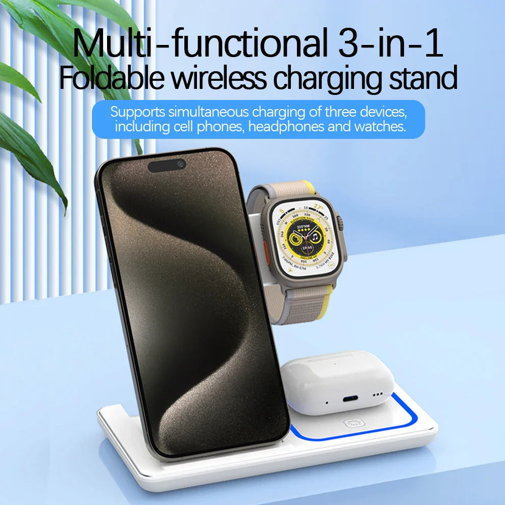3 In 1 Foldable Wireless Charging Stand - Image 7