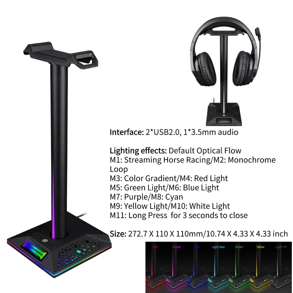 Rgb Gaming Headphone Stand - Image 5