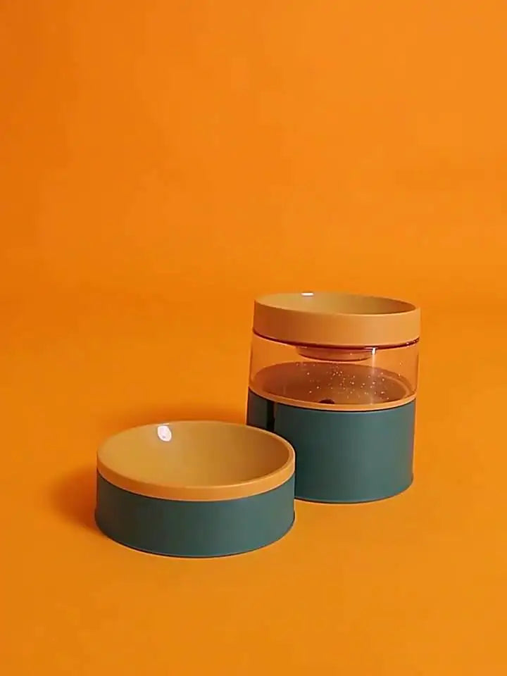 Automatic Pet Water Bowl With Elevated Feeder - Image 3