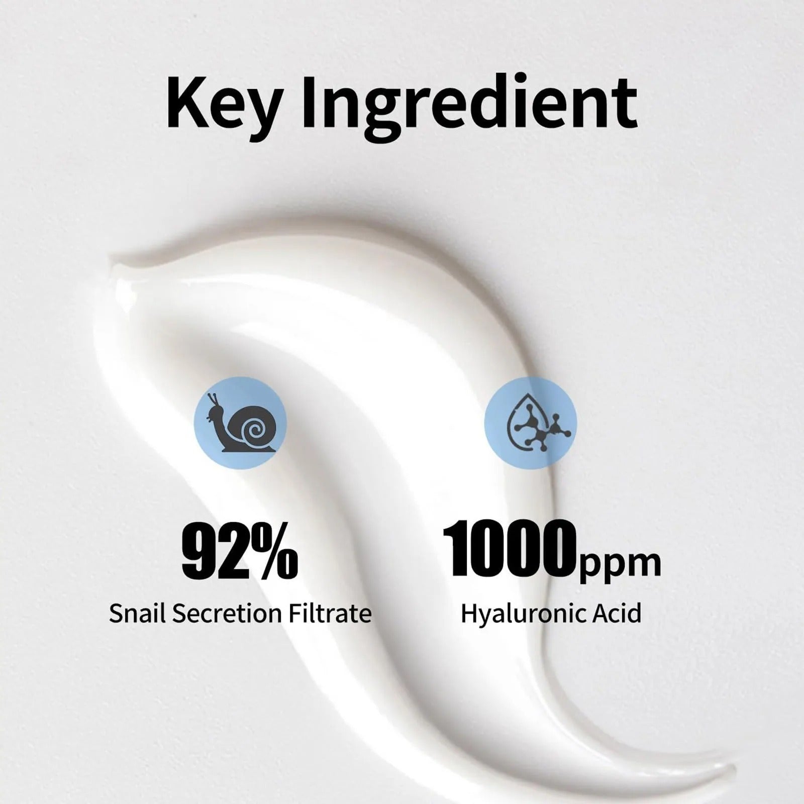 Lism Snail Mucin 92% Moisturizer Face Gel Cream Hydrating & Skin Repair (50G) - Image 3
