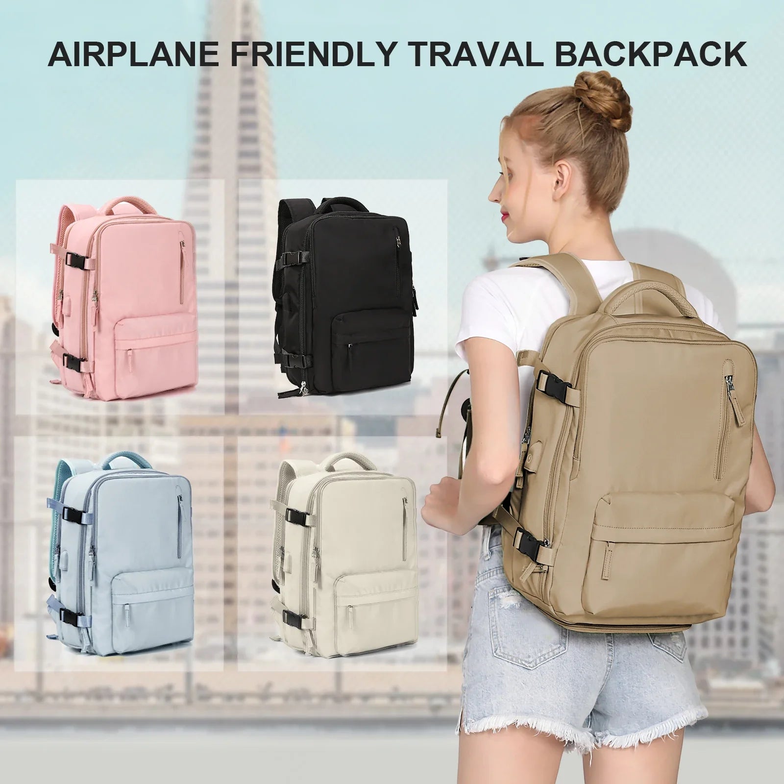 Large Capacity Business Travel Backpack - Image 3