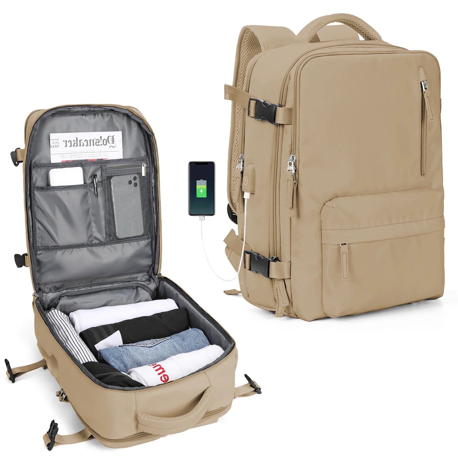 Large Capacity Business Travel Backpack - Image 13