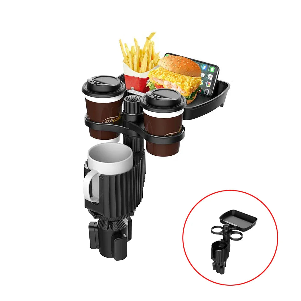 3 In 1 Adjustable Car Cup Tray With Phone Holder - Image 4
