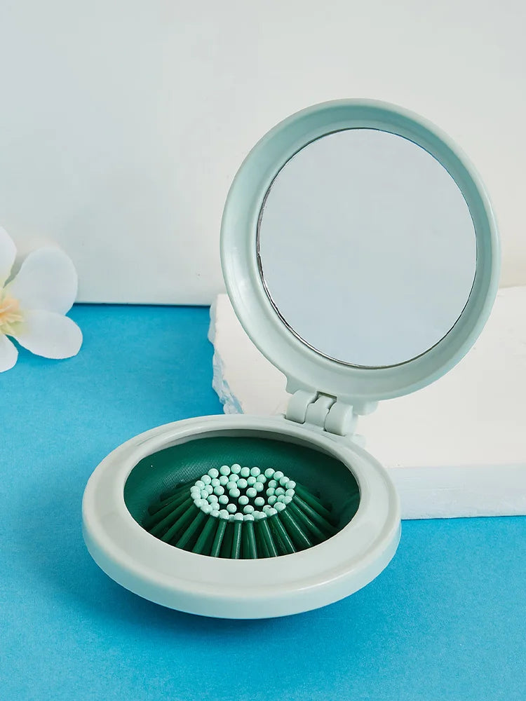 Foldable Mini Comb With Mirror - Image 5