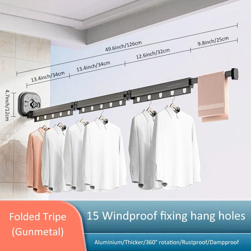 Foldable Wall Mounted Drying Rack - Image 6