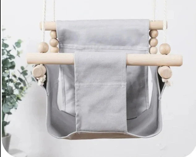 Eco-Friendly Baby Swing Chair - Indoor & Outdoor Wooden Hanging Seat For Babies & Toddlers - Image 4