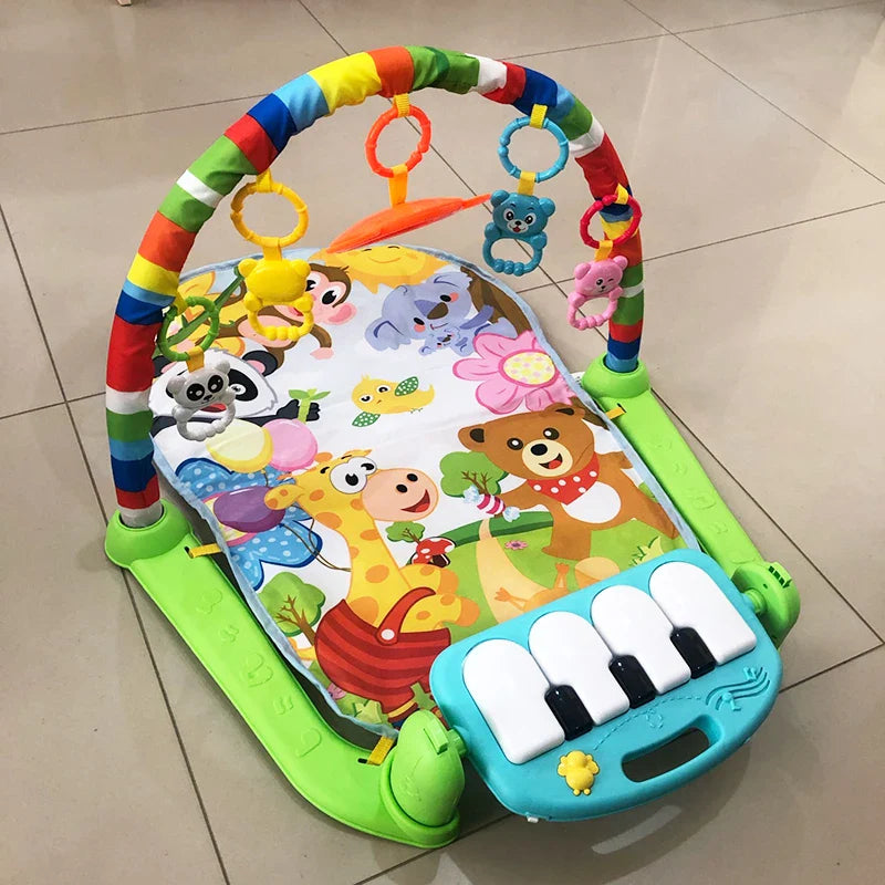 Baby Activity Gym Music Rack Play Mat Kid Rug - Image 3