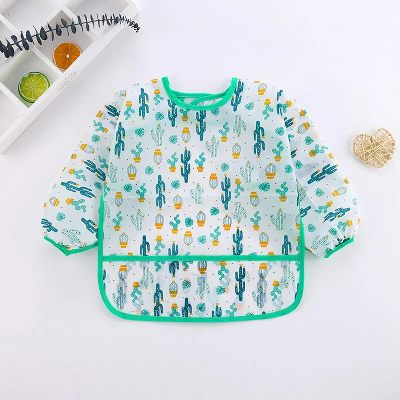 Long Sleeve Waterproof Baby Bib - Image 6