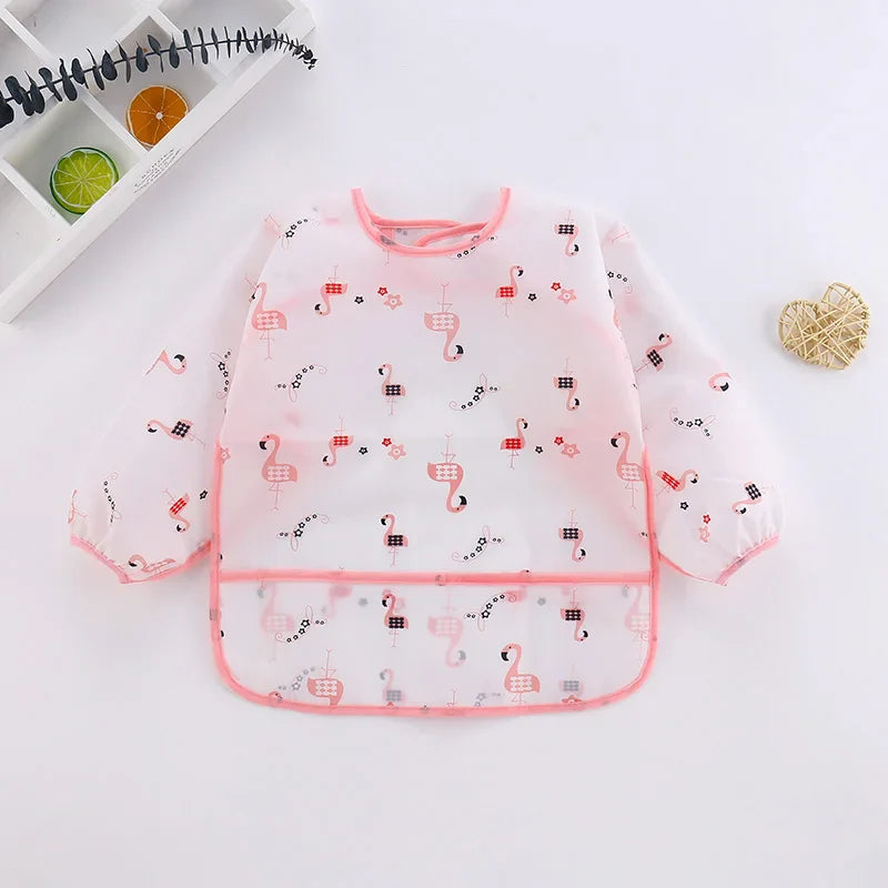 Long Sleeve Waterproof Baby Bib - Image 8
