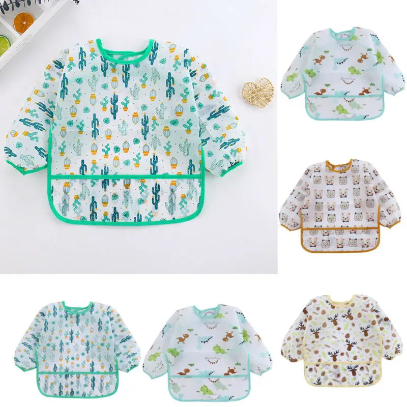 Long Sleeve Waterproof Baby Bib - Image 3