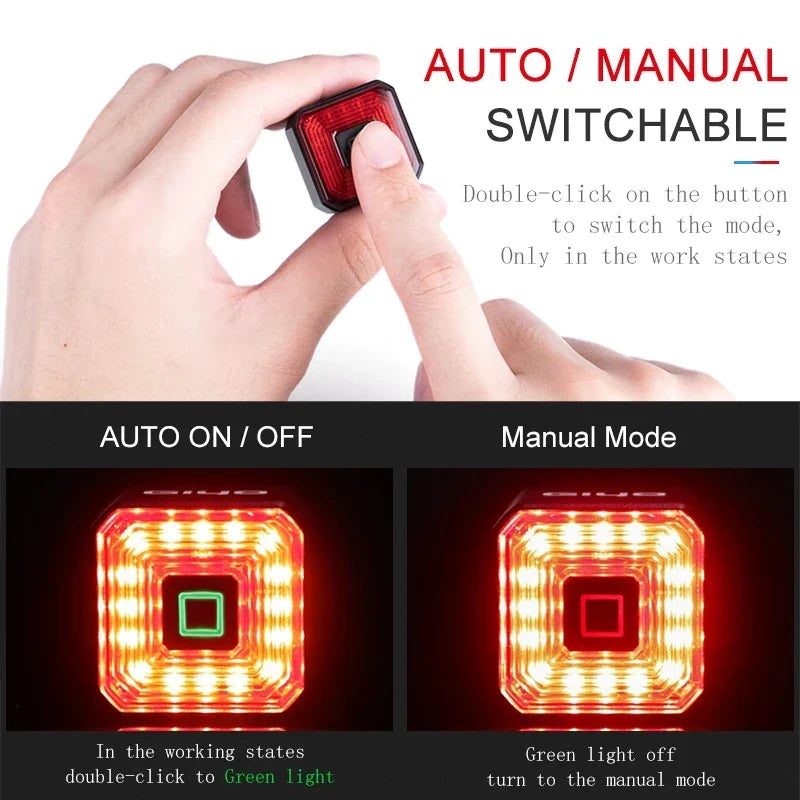 Usb Smart Bicycle Brake Tail Light - Image 5