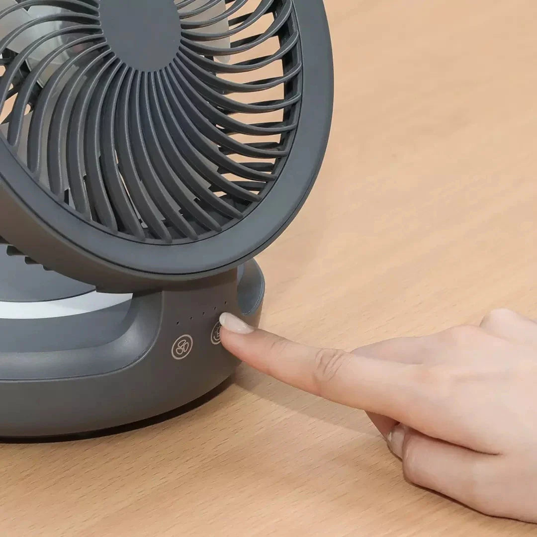 Usb Rechargeable Fan With Lamp - Image 10