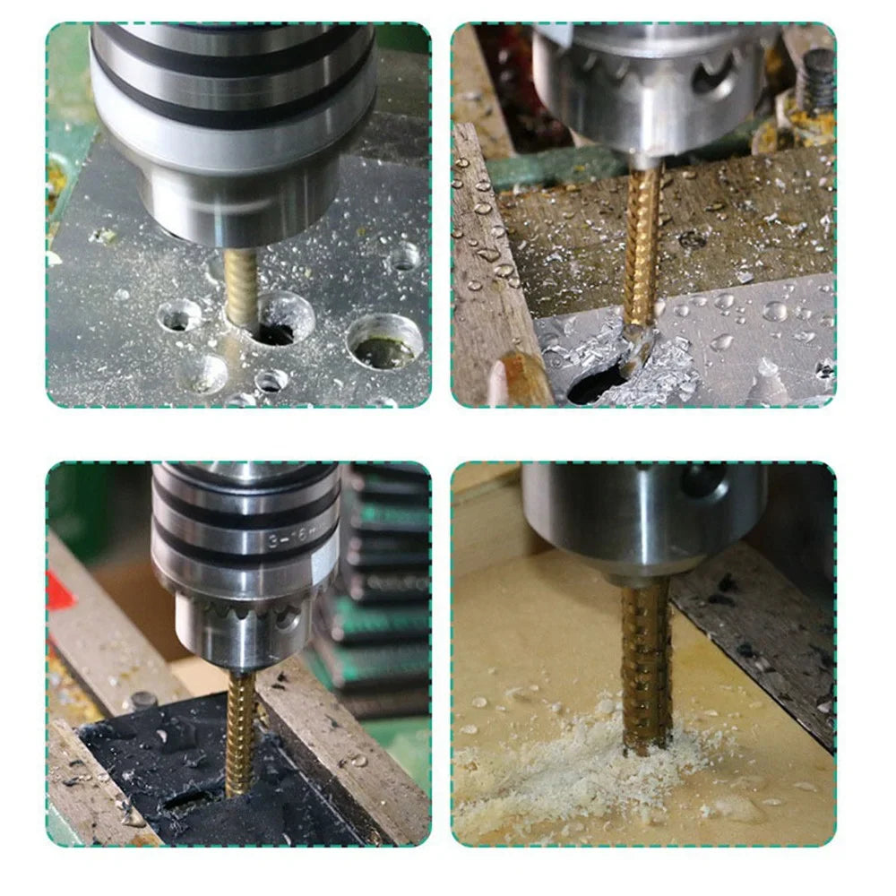 Titanium Coated Spiral Jagged Saw Drill Bit Set - Image 3