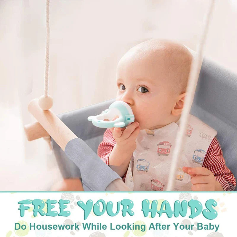 Eco-Friendly Baby Swing Chair - Indoor & Outdoor Wooden Hanging Seat For Babies & Toddlers - Image 3
