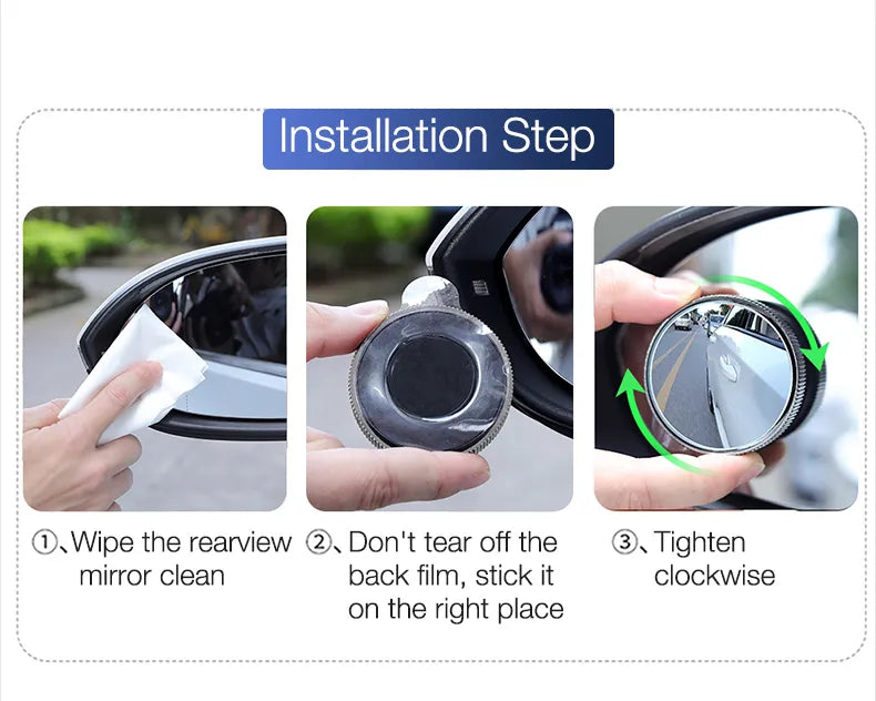 Car 360 Degree Wide Angle Blind Spot Mirror - Image 12
