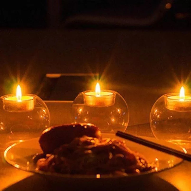 Crystal Glass Candle Holder - Image 4