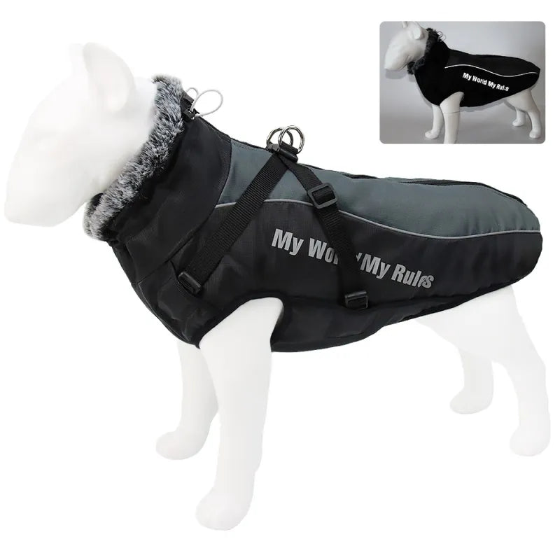 Pet Warm Reflective Padded Coat - Image 11