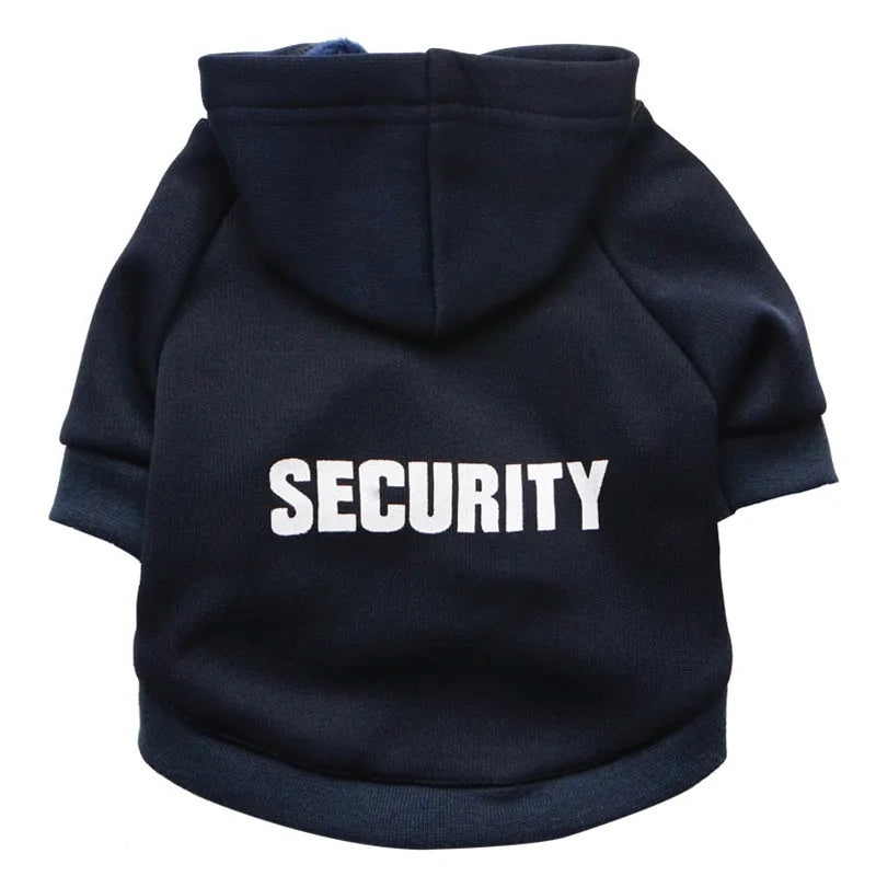 Security Dog Clothes Small Dog Hoodie Coat - Image 11