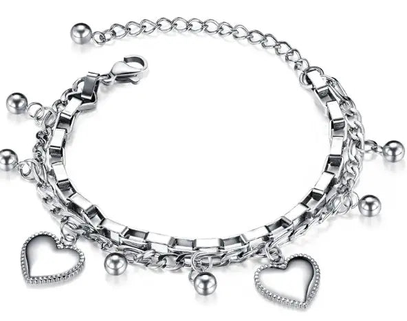 Love Heart Bead Bracelet - Image 3