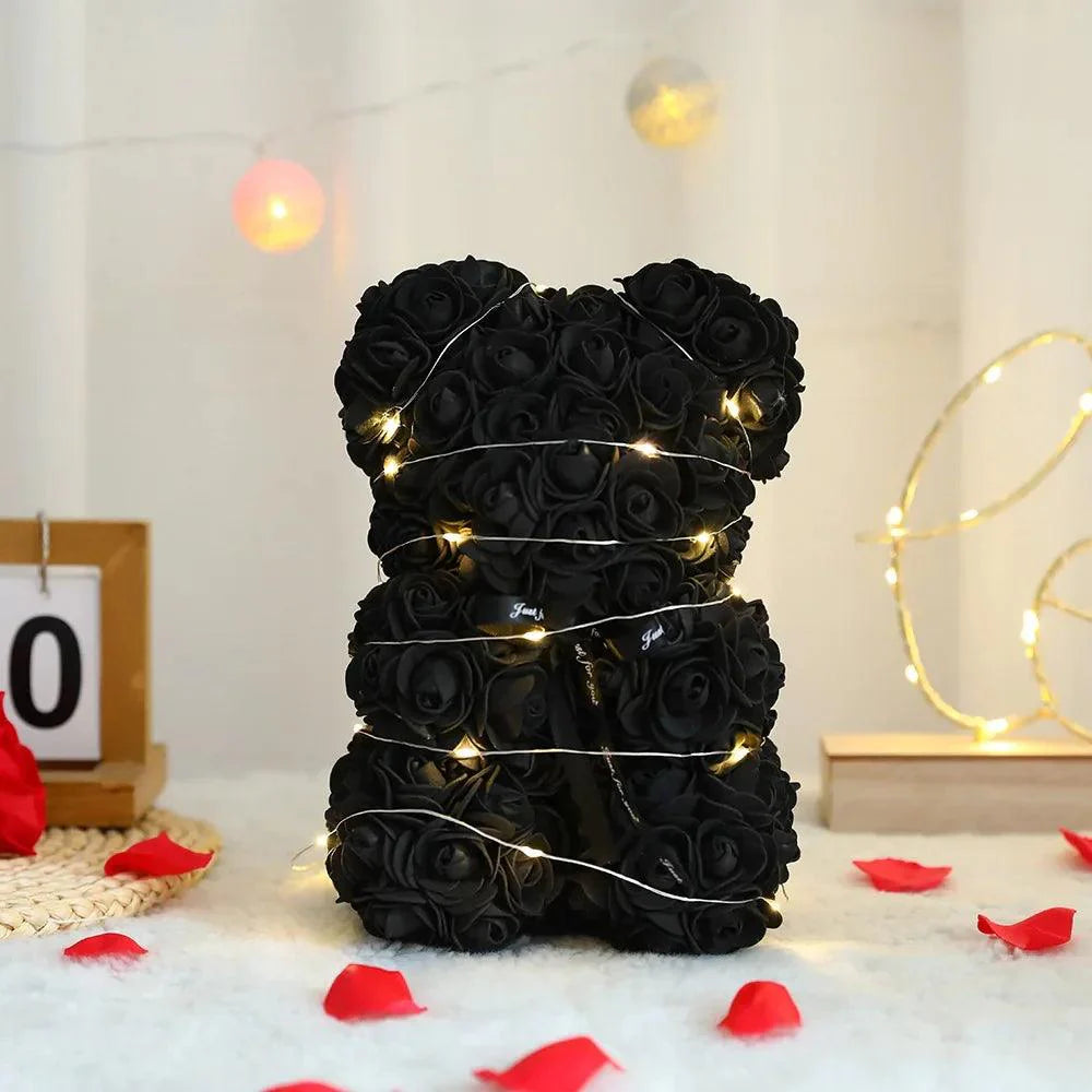 Teddy Rose Flower Bear - Image 8