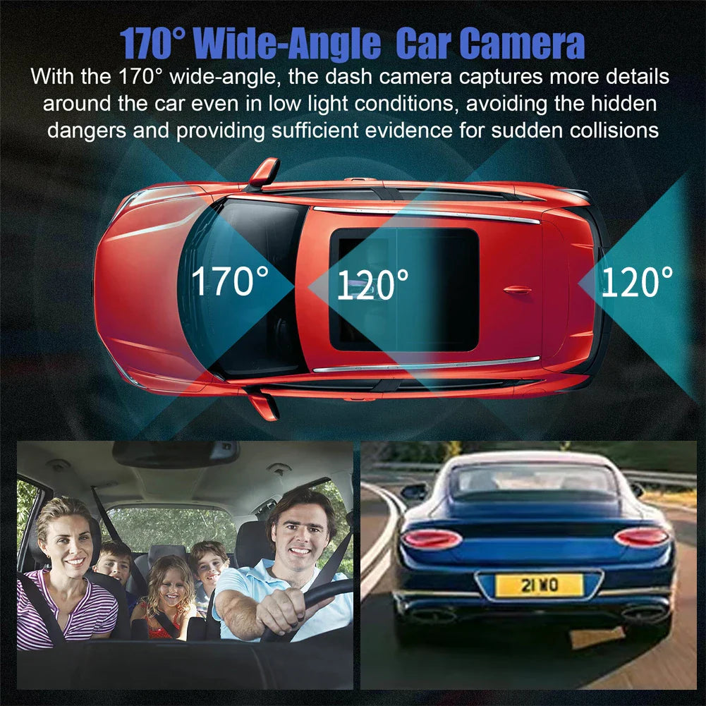 Three Channel Car Hd Dashcam - Image 6