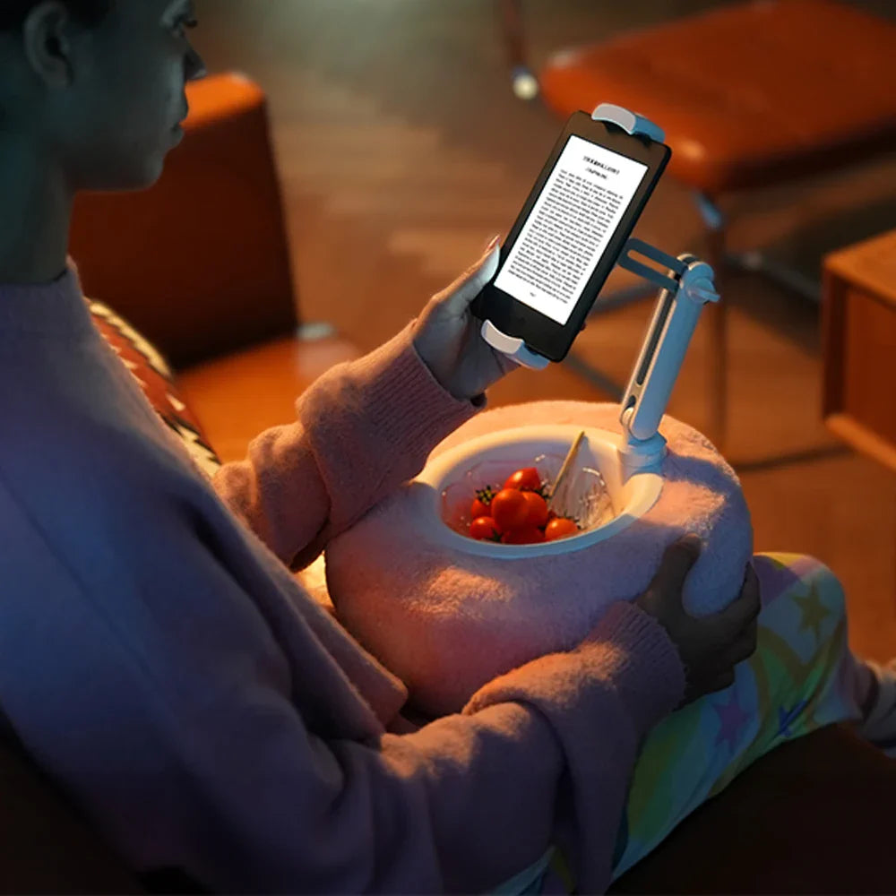 Adjustable Plush Pillow Tablet & Phone Stand For Live Streaming & Video Chat - Image 7