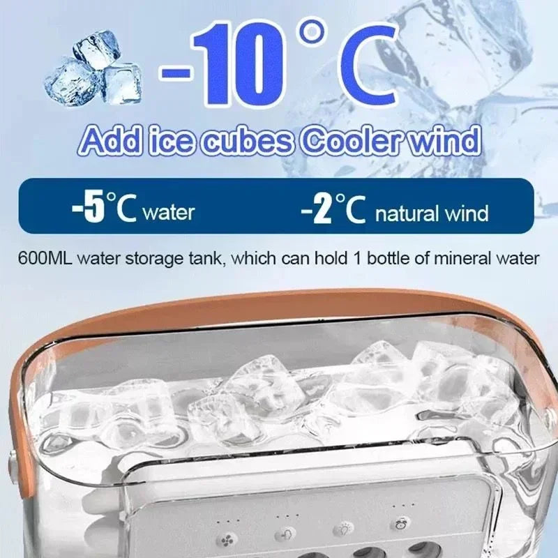 Portable 3-In-1 Fan Air Conditioner With Led Lights & Humidifier - Image 5