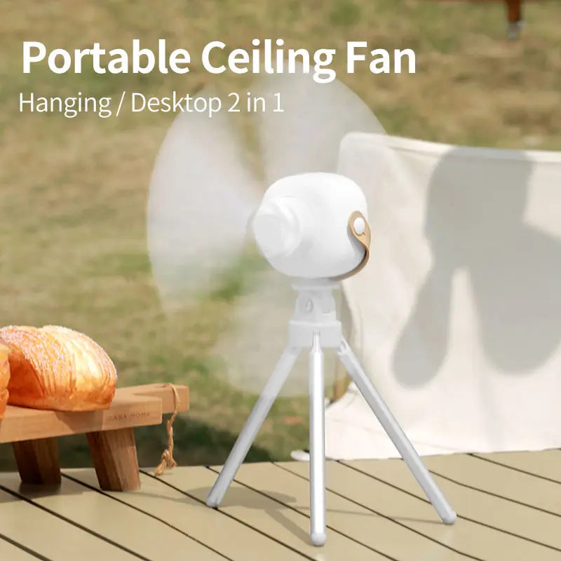 Usb Rechargeable Wireless Mini Hanging Fan - Image 11