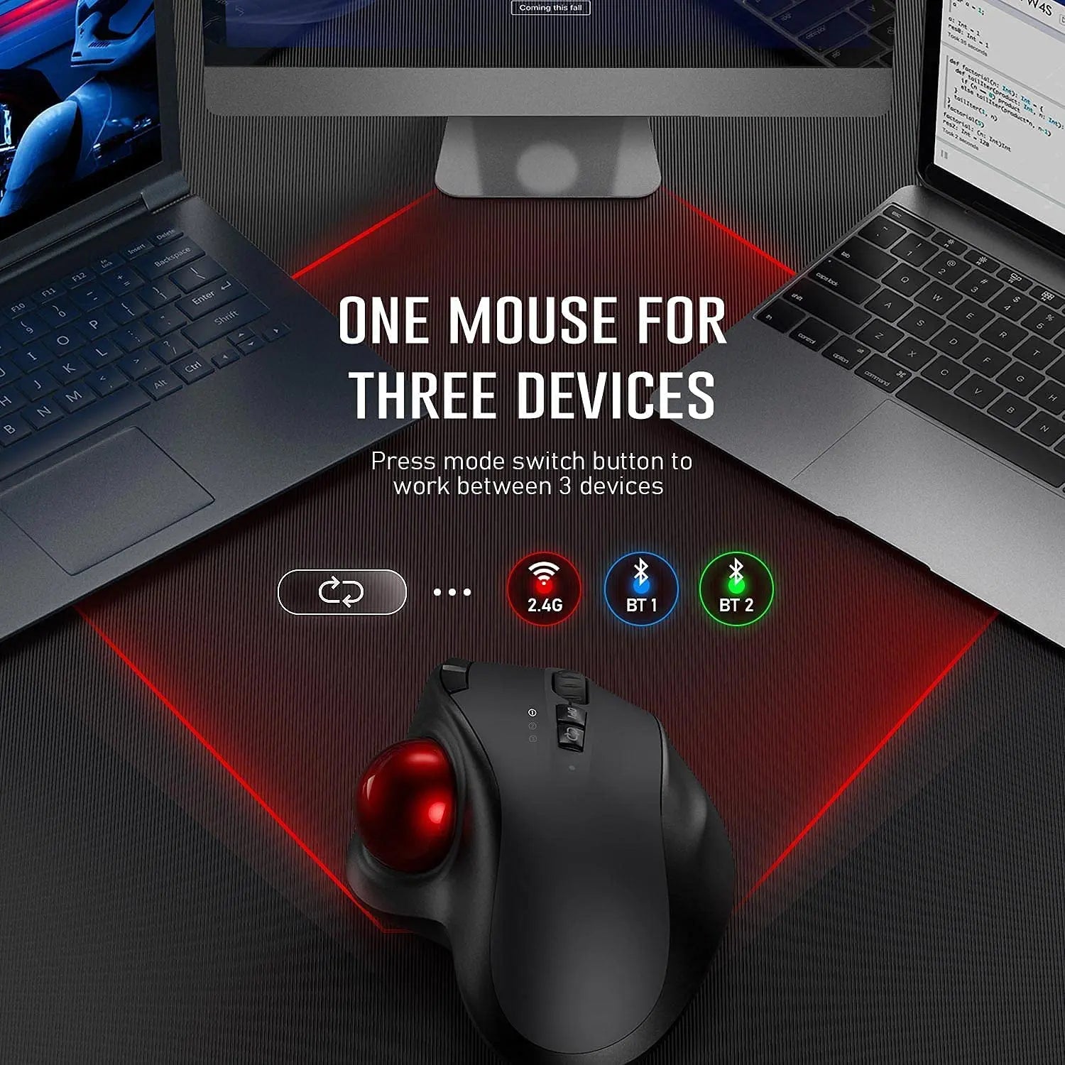 Ergonomic Wireless Trackball Mouse - Image 5