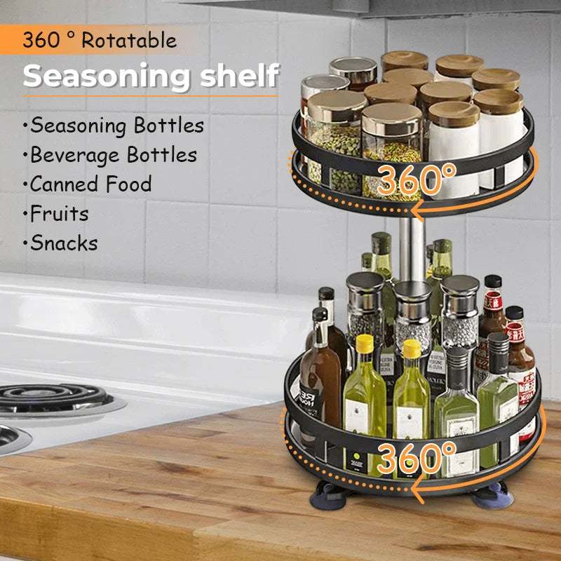 360 Rotating Spice Rack Organizer - Image 3
