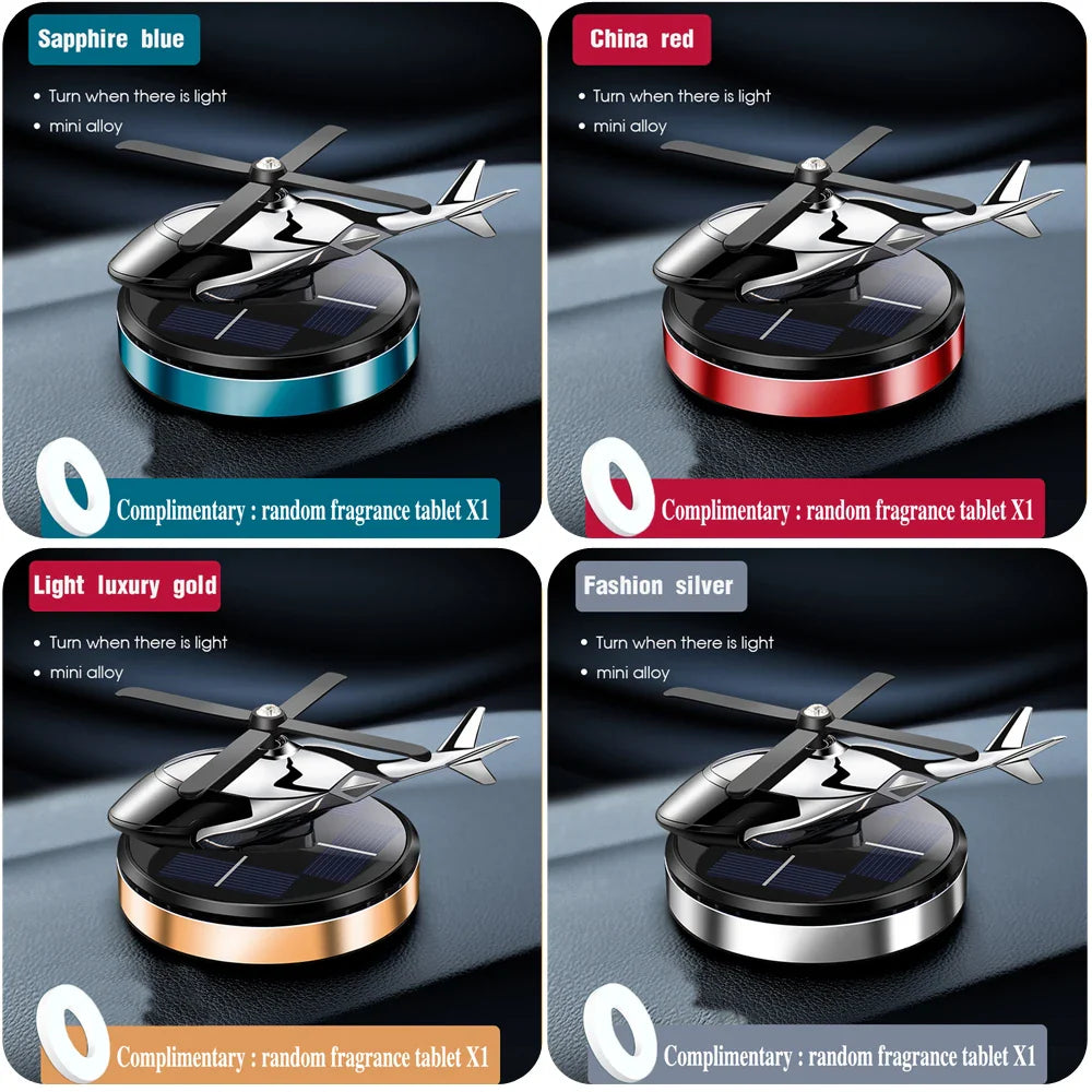 Helicopter Solar Car Air Freshener - Image 5