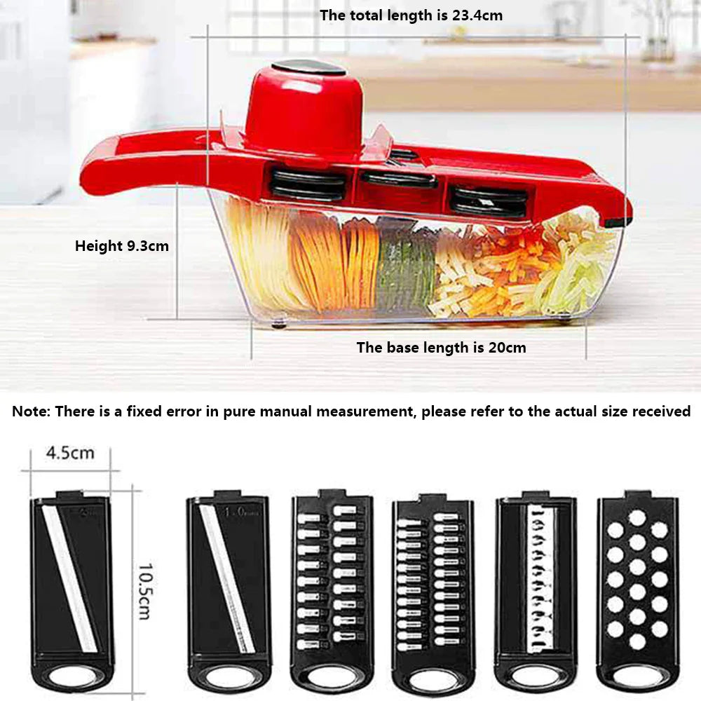 7 In 1 Eco-Friendly Steel Blade Vegetable Cutter - Image 6