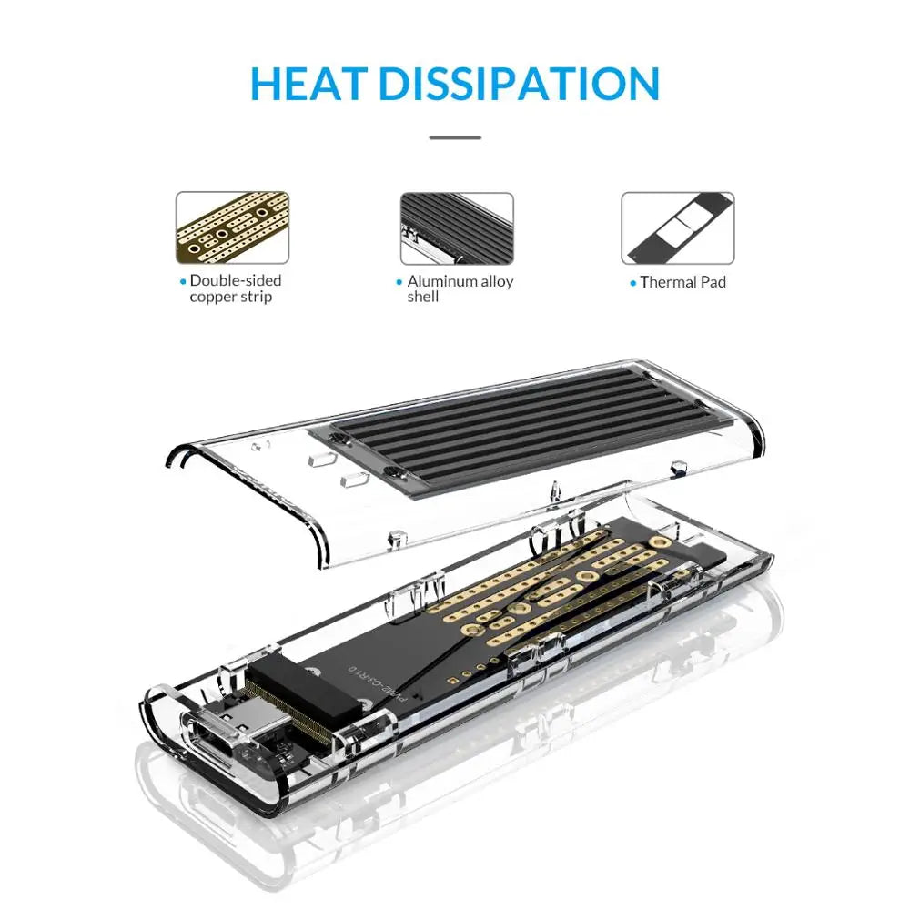 Transparent Hard Drive Ssd Enclosure - Image 10