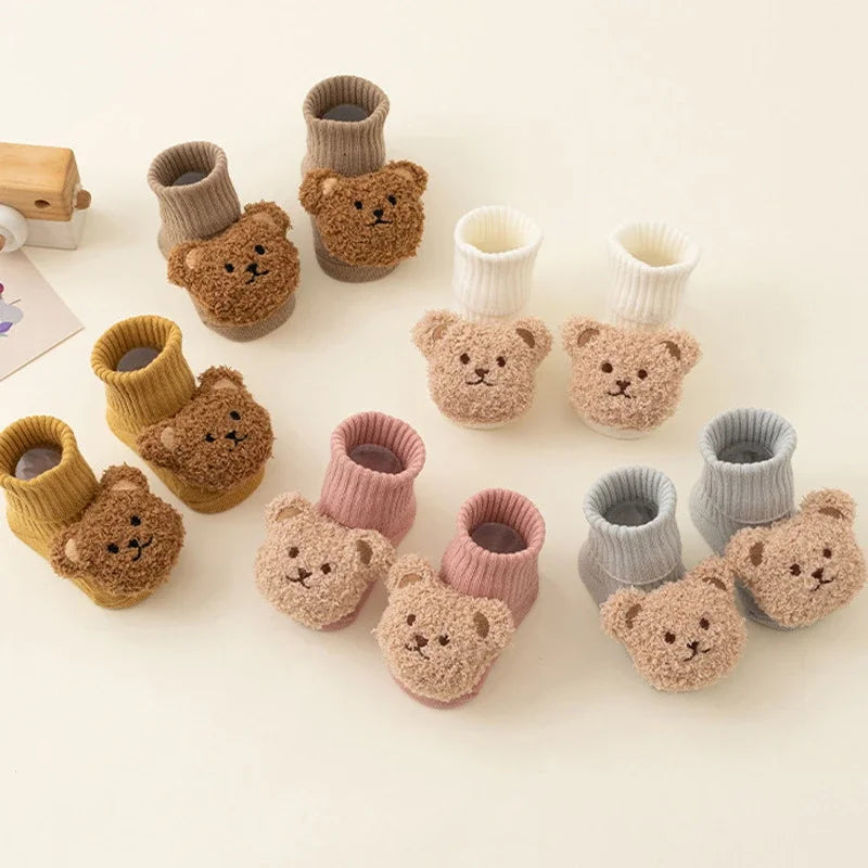 Cute Cartoon Bear Baby Socks - Image 3