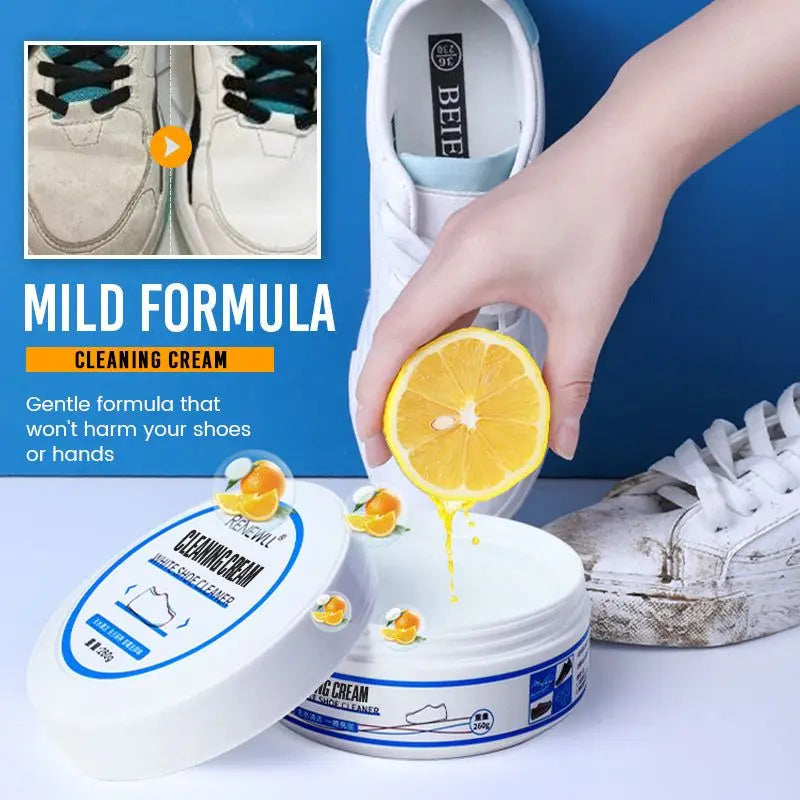 Shoe Whitening Cream With Wipe Sponge - Image 3