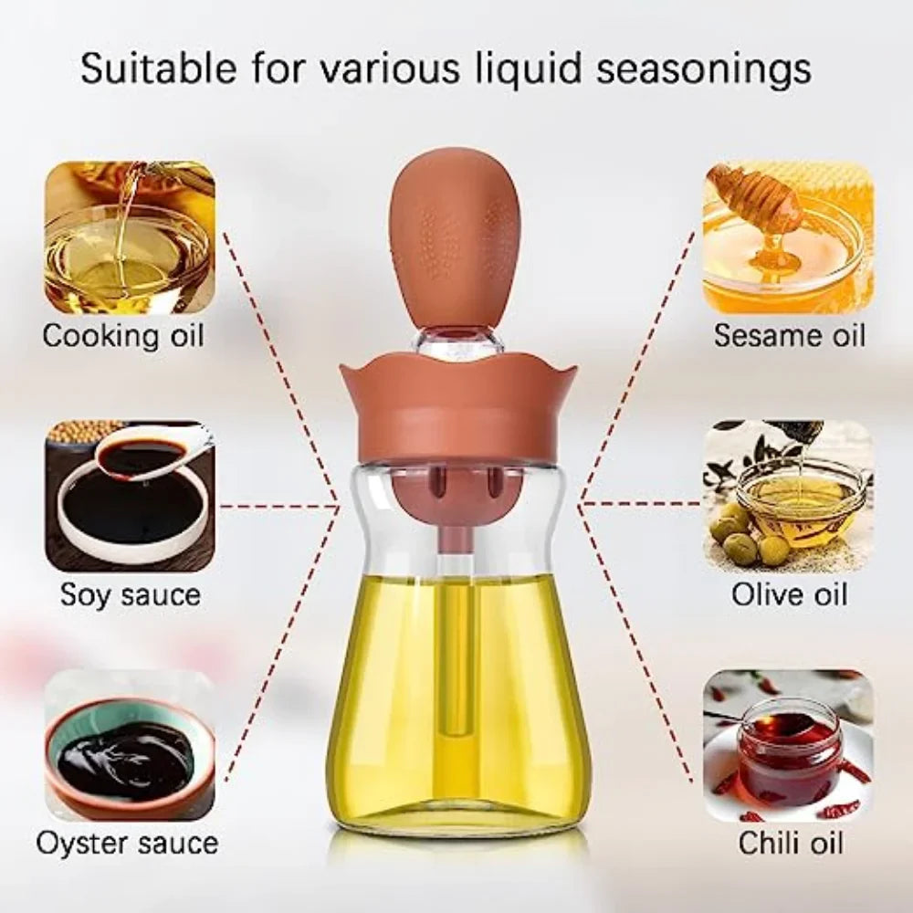 Portable Oil Bottle With Silicone Brush - Image 9