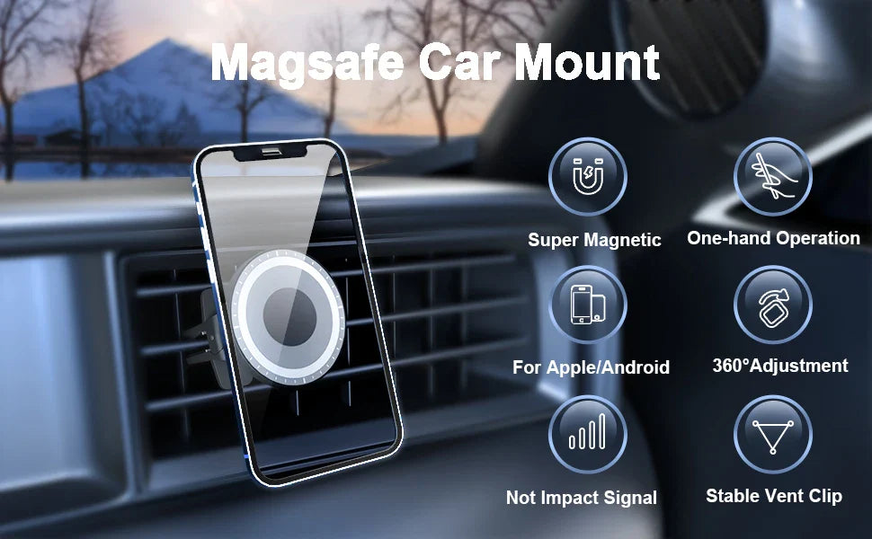 Magsafe Car Air Vent Mount Phone Holder - Image 7