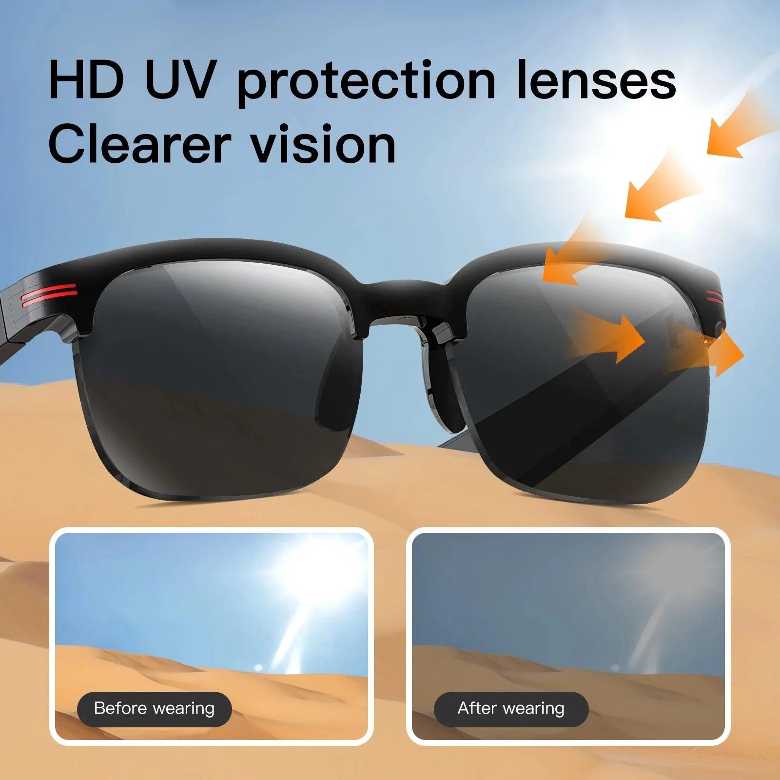 Smart Glasses With Wireless Call And Music - Image 6
