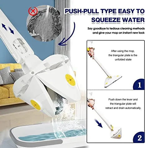 Multifunctional Triangle Self-Draining Lazy Mop - Image 10