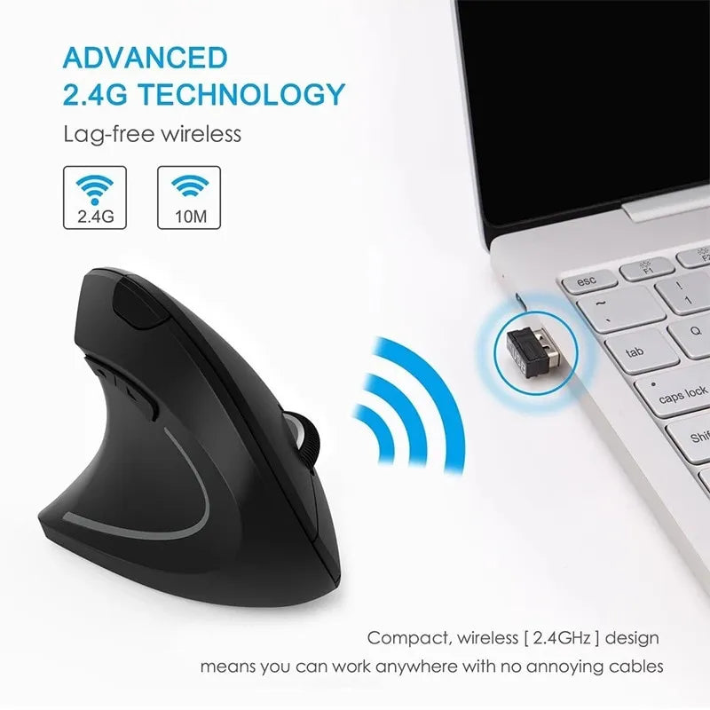 Ergonomic Wireless Vertical Mouse - Image 5