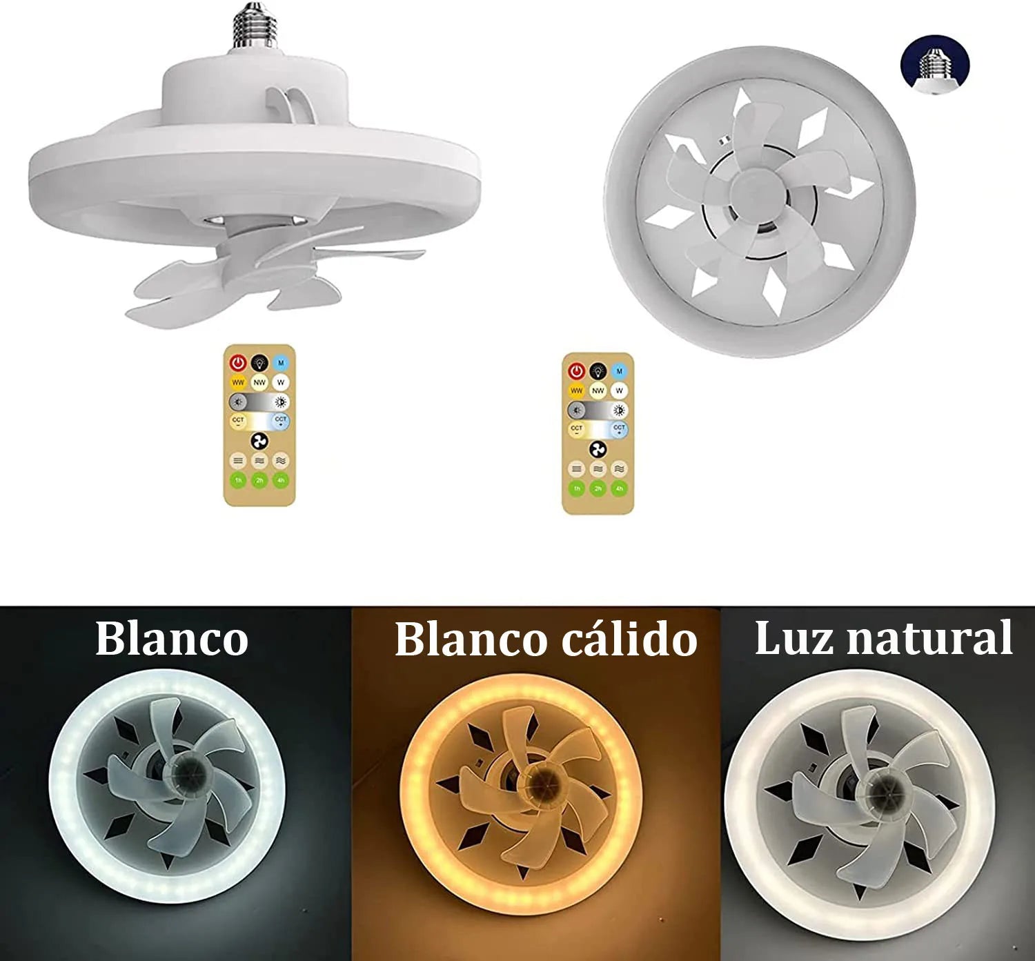 2 In 1 Swivel Fan Led Lamp - Image 5